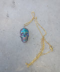 "Cosmic vibes and glowing skulls."