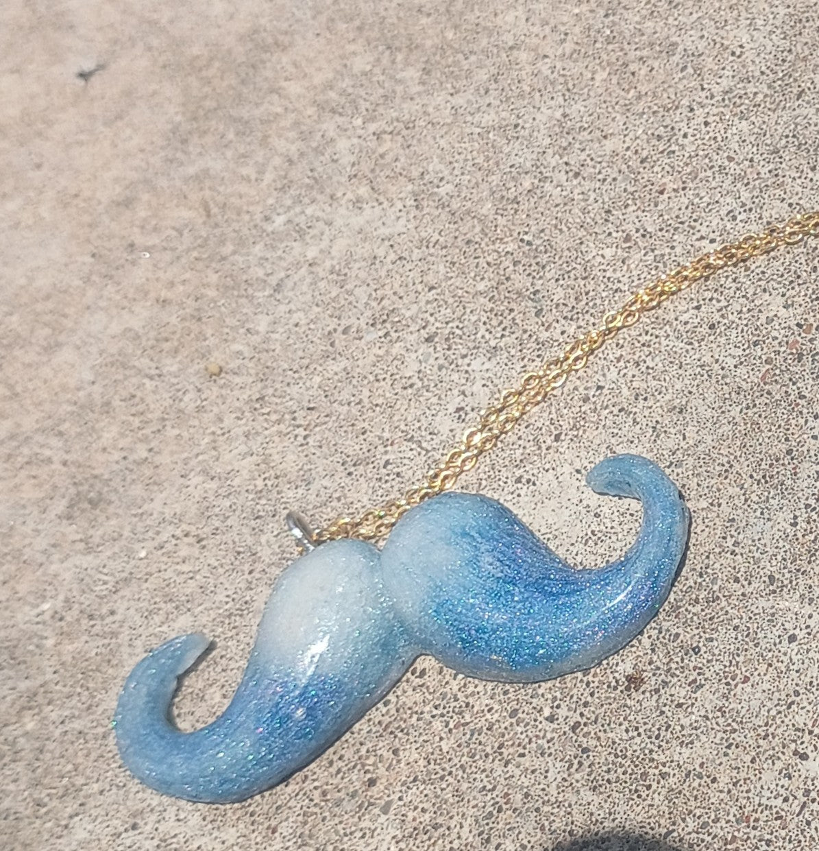 "Whisker me this...".             mustache necklace
