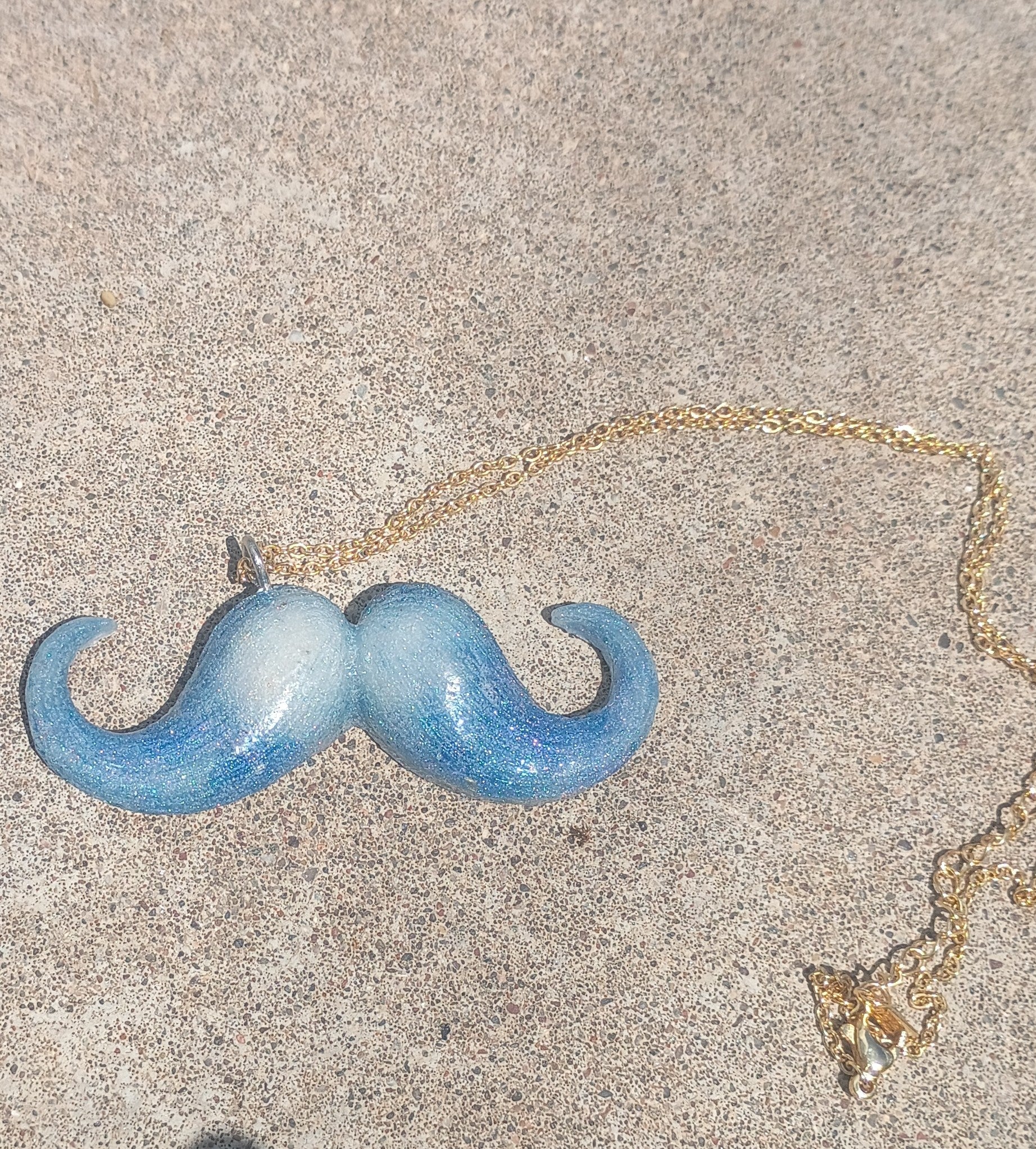 "Whisker me this...".             mustache necklace