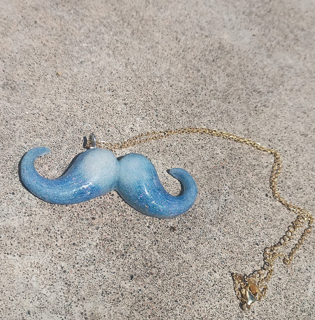 "Whisker me this...".             mustache necklace