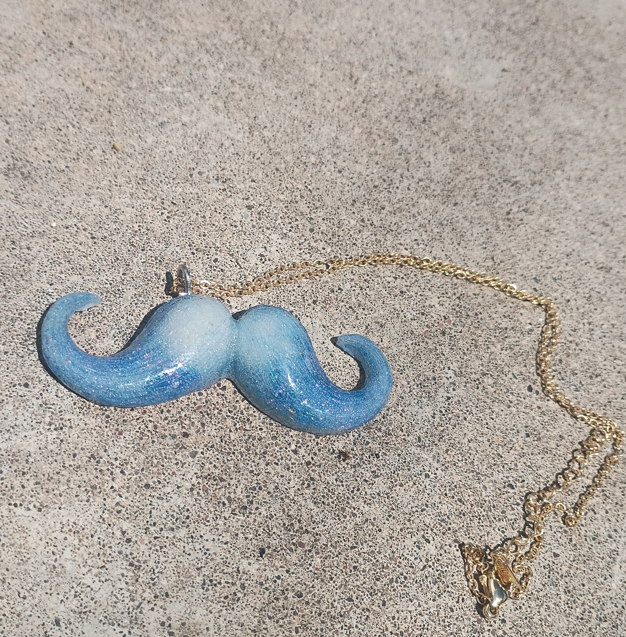 "Whisker me this...".             mustache necklace