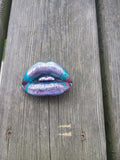 "Sealed With a Smack!"-Lips Brooch